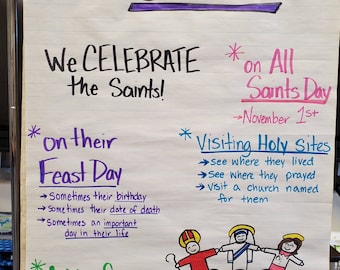 Catholic Saints Anchor Chart