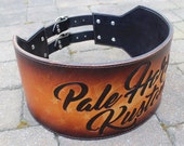 American Flag, Kidney Belt, Custom Leather, Motorcycle, Club, Harley Davidson, Indian Motorcycle, Vintage, Racing, Back Support, Exercise