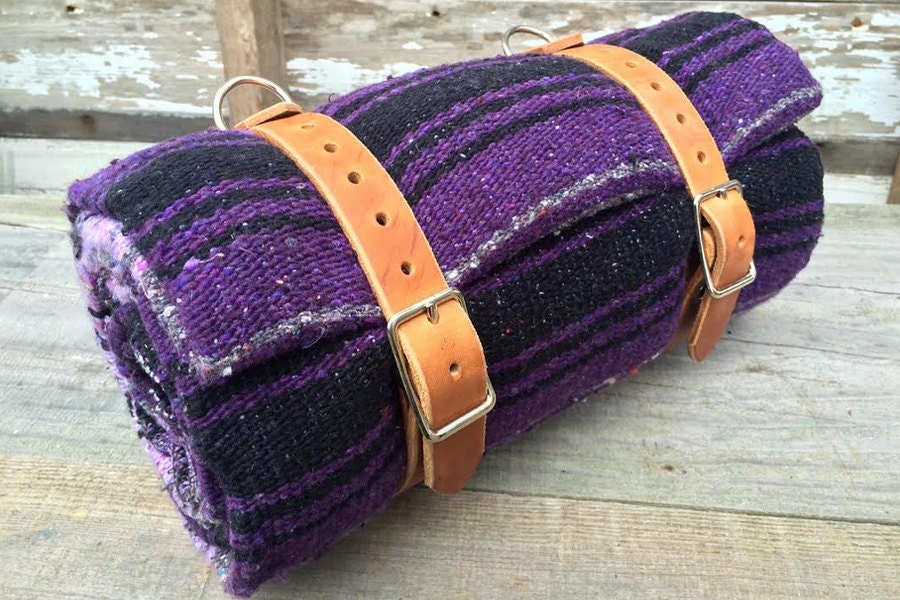 Leather Blanket Roll / bed roll / leather roll / leather ...