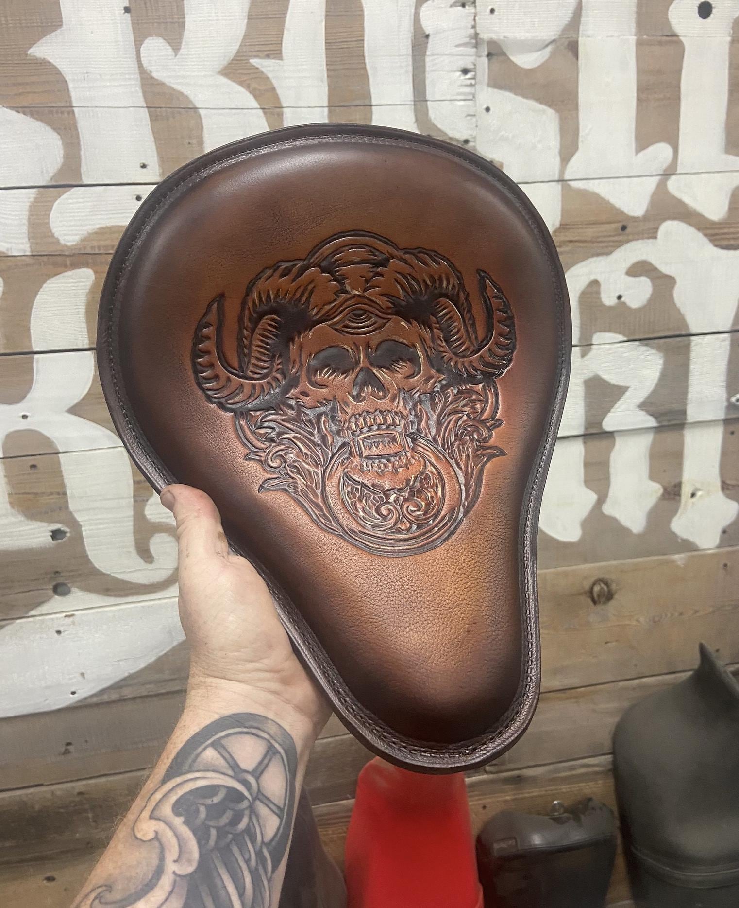 Custom Leather Motorcycle Seat Designed Just for You, Made for