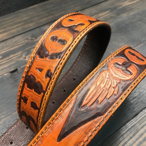 Custom Leather Belt - Etsy