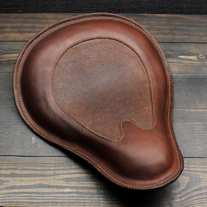Two Tone Leather, Custom Motorcycle Seat, Is Made For Your Unique Ride