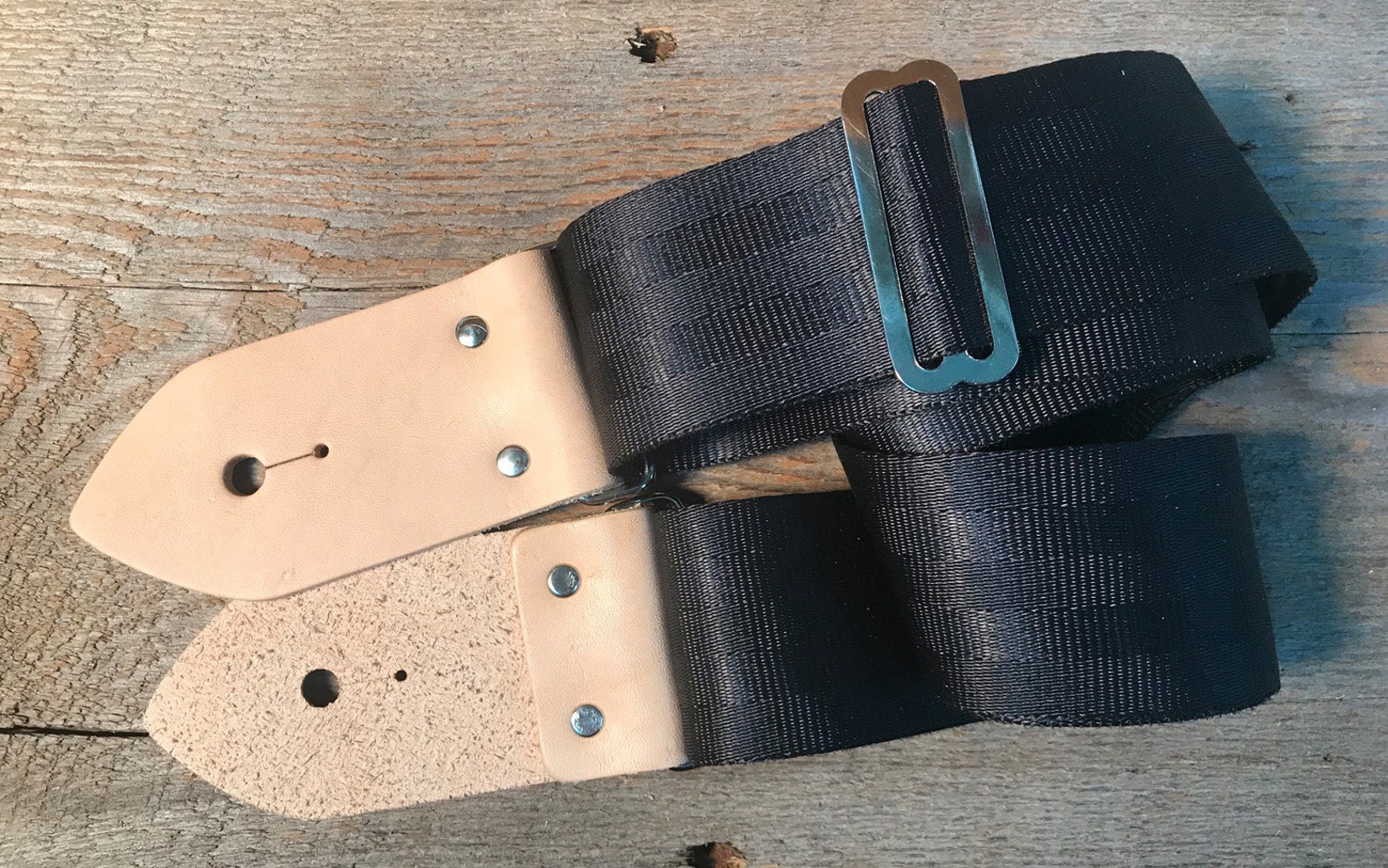 Single Make Your Own Guitar Strap Kit With 2 Inch Wide Natural Etsy