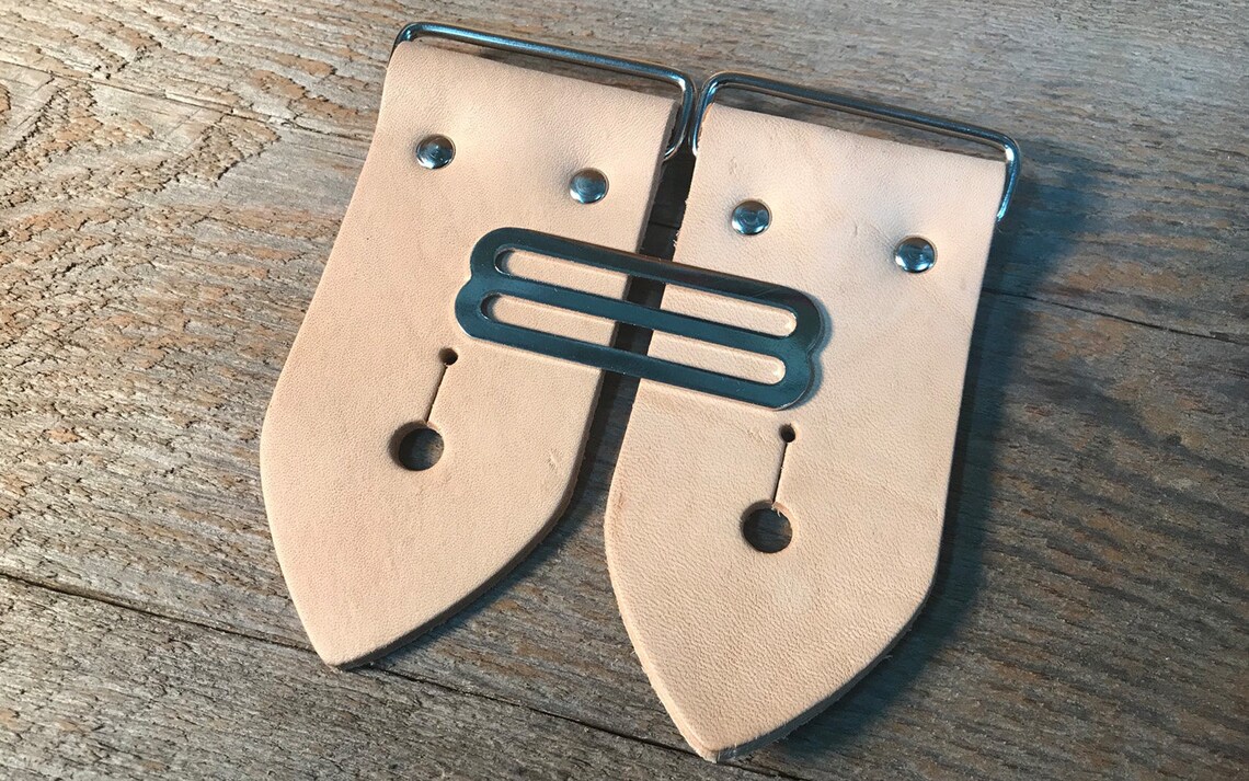 Single Make Your Own Guitar Strap Kit With 2 Inch Wide Natural Etsy