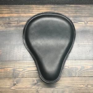 Black Leather Motorcycle Seat For Your Bobber or Chopper