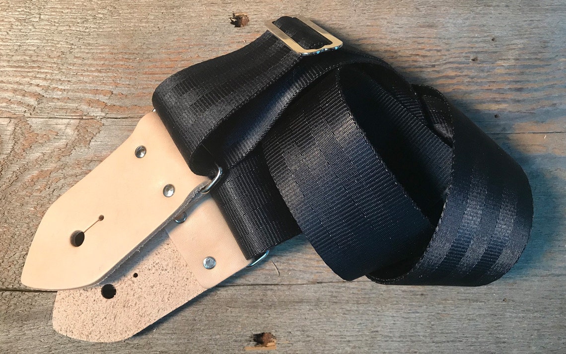 Single Make Your Own Guitar Strap Kit With 2 Inch Wide Natural Etsy