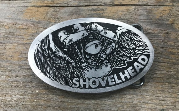 Custom Belt Buckle, Harley Davidson, Belt Buckle, Shovelhead