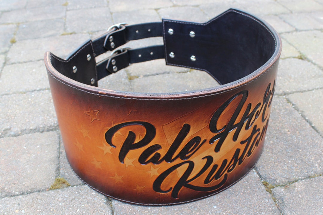 Custom Leather Kidney Belt for Back Support Motorcycle or Workout Bike