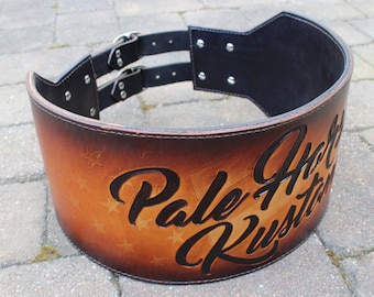 Custom Leather Kidney Belt for Back Support | Motorcycle or Workout | Bike Club, Harley Davidson, Indian Motorcycle, Vintage, Racing
