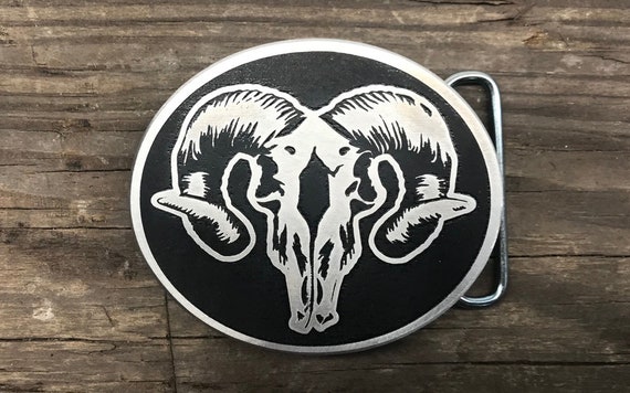 ram head belt buckle