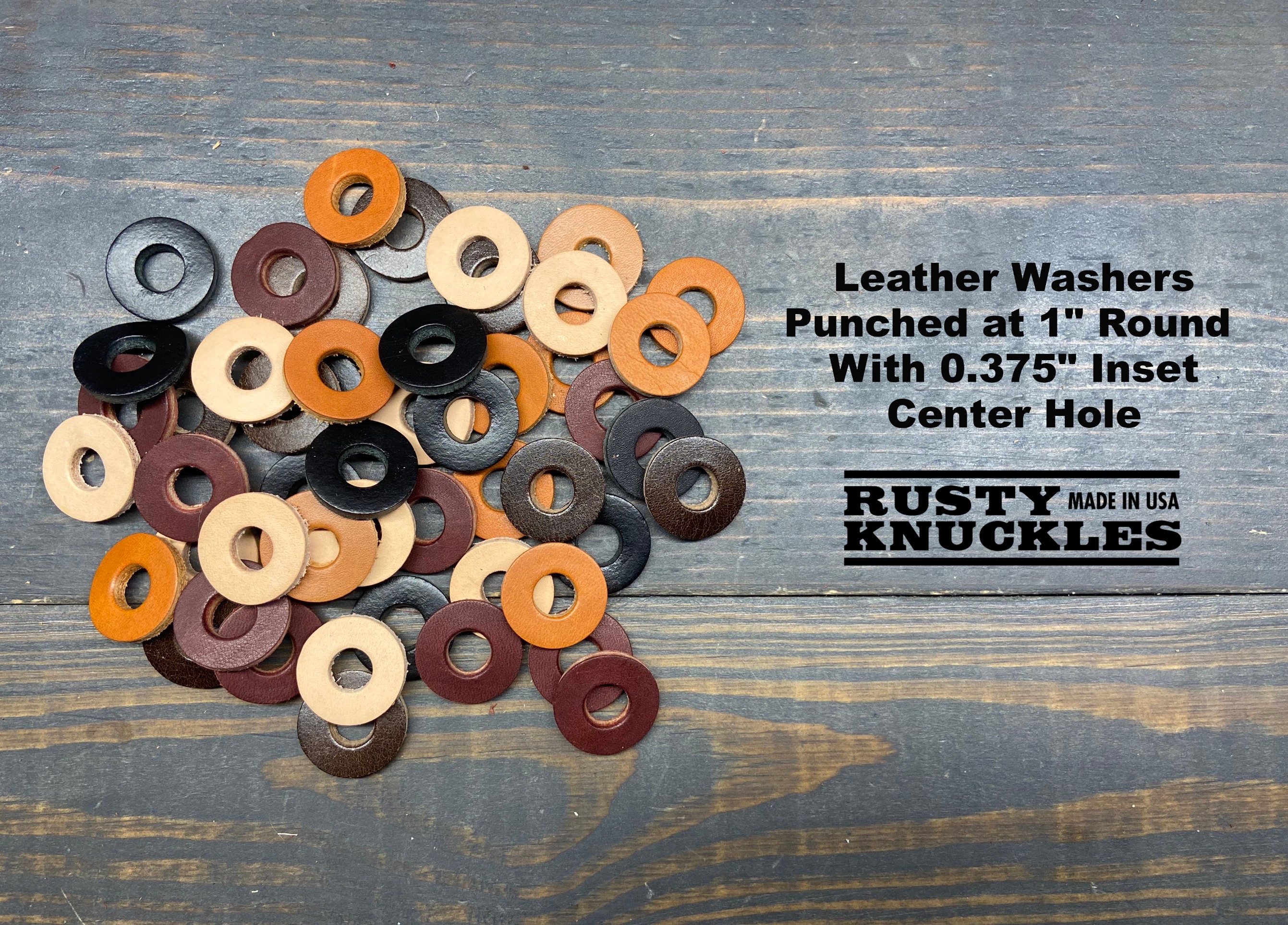 Leather Washers Punched at 1
