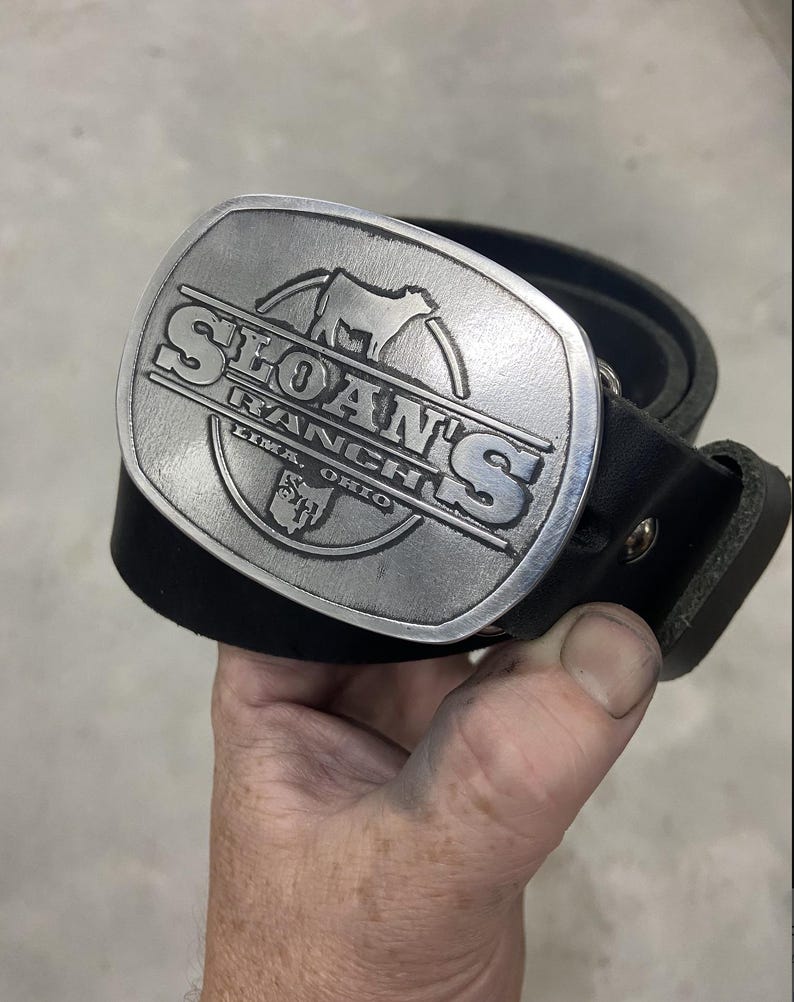 Design Your Own Personalized Belt Buckle, With Your Unique and Custom Look, Handmade In The USA. Gift For Him image 4