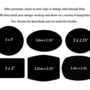 Design Your Own Personalized Belt Buckle, With Your Unique and Custom Look, Handmade In The USA. Gift For Him image 3