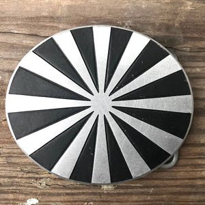 Sun Custom Belt Buckle Made of Etched Metal - Sunrise Buckle | Ray Of Light | Cosmic Rays Buckle | Great Gift | Made in USA