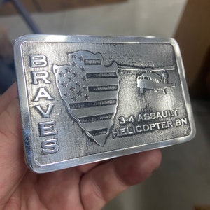 Custom Belt Buckle With Your Unique and Personalized Design, Handmade In USA. Add A Belt As Well.