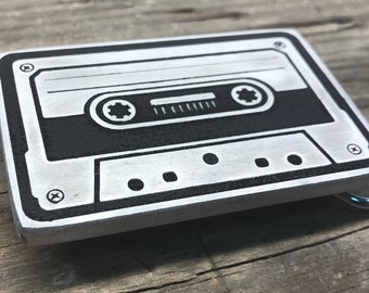 Cassette Belt Buckle Is The Perfect Mix Tape To Carry Everywhere You Go And Is A Great Gift For Any Music Lover - Custom Metal Buckle