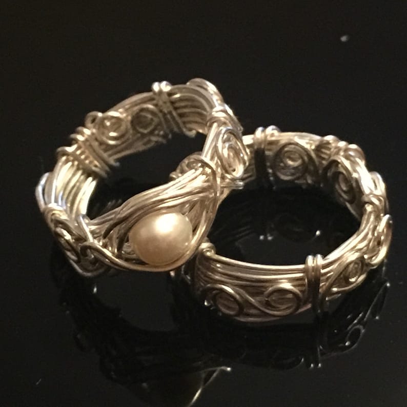 Etsy Diamond Wedding Band Photos