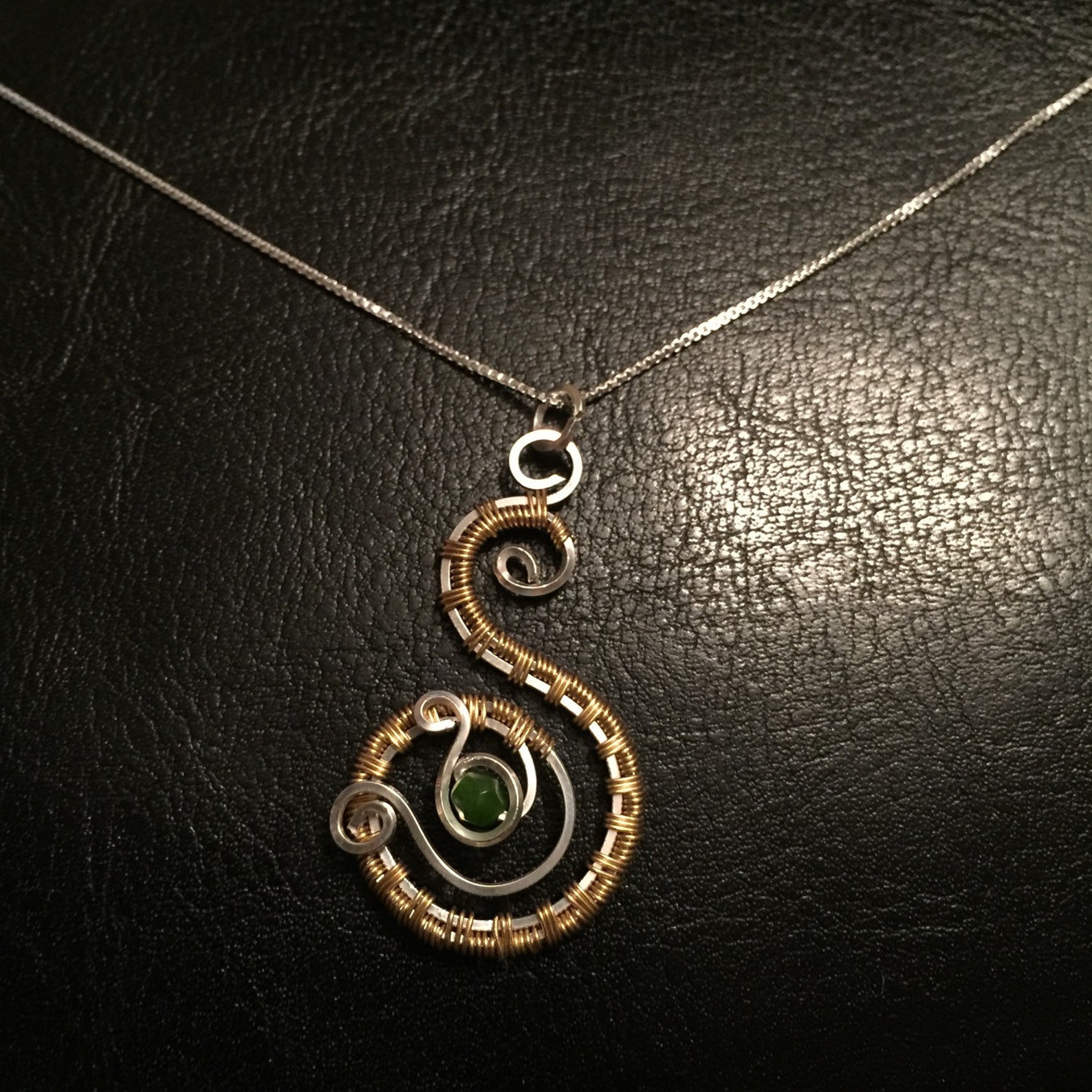 Wire Wrapped Jewelry Handmade Unique Silver Pendant Sterling Etsy