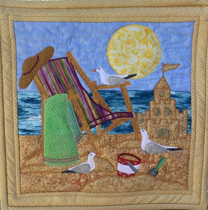 August Mini Quilt Pattern A Day At The Beach