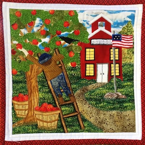 September Mini Quilt Pattern - Apple For The Teacher