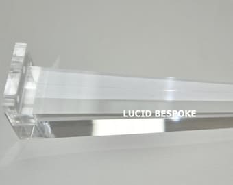 26" Lucite Table Legs - Hollywood Regency - acrylic legs - tapered