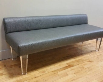 Contemporary bench made with COM low back