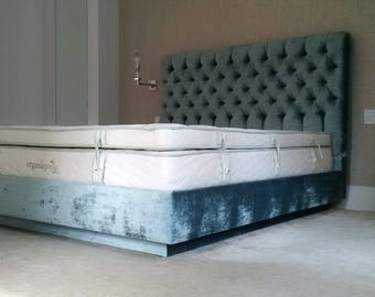 Made To order Tufted Upholstered Glam Bed