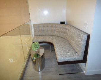 Custom Made to order smooth uphosltered bench lucite legs acrylic slabs