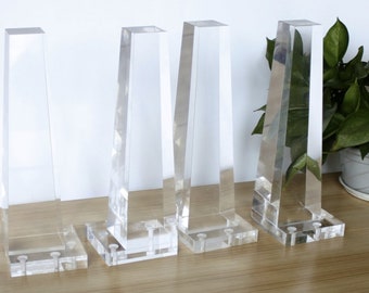 Six legs 12” Lucite legs -square tapered- hollywood regency furniture -acrylic legs - perspex -crystal clear