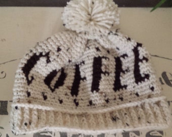 Crochet COFFEE Hat