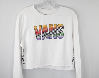 pink vans crop top