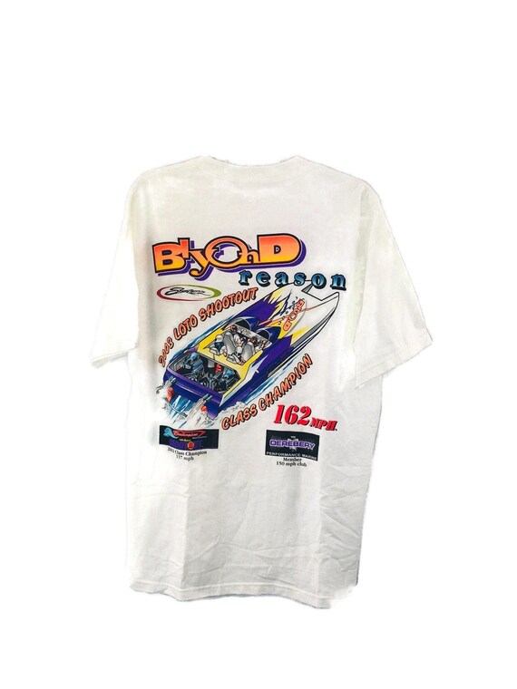 Hanes derby Raptor engines tshirt sz:L