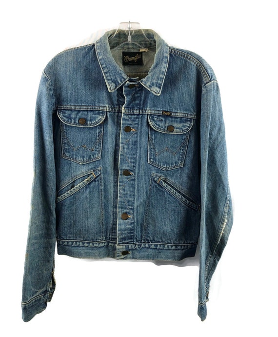 Vintage 1970's Wrangler Distressed 4 Pocket Denim