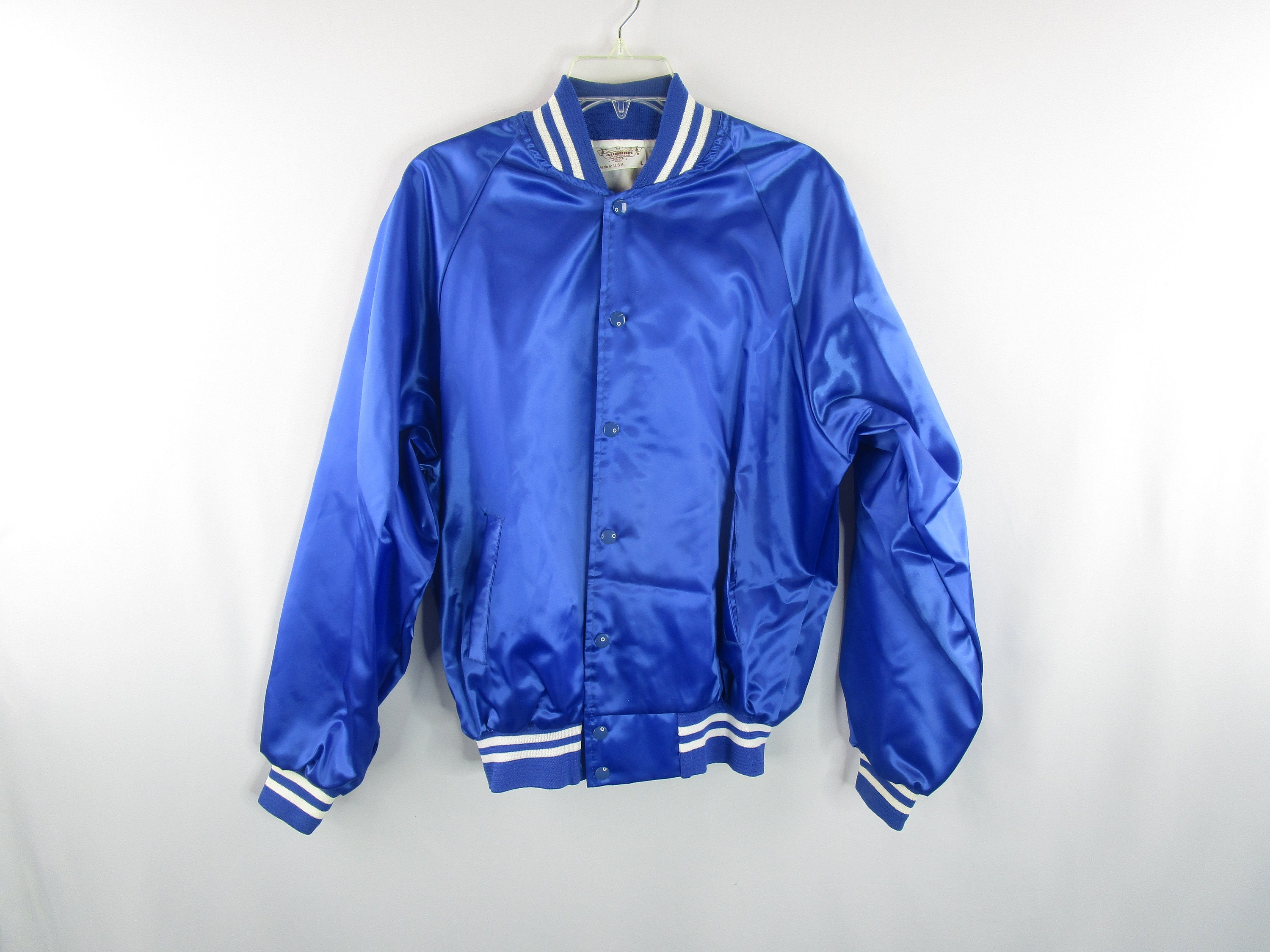 Vintage Auburn Sportswear Satin Bomber Jacket Size L | Etsy