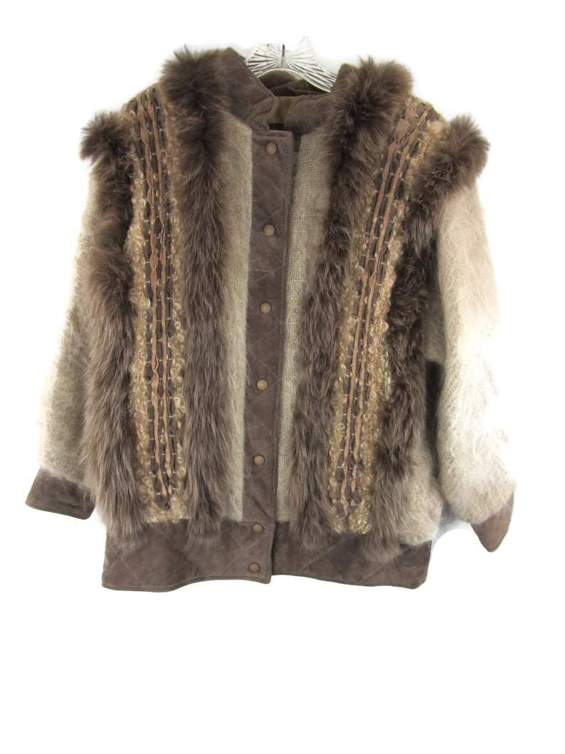 Vintage Ladies Faux Fur Jacket