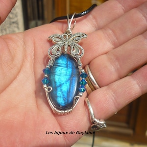 labradorite pendant protection against negative energies, talisman, amulet
