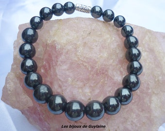 bracelet homme hématite, pierre de concentration