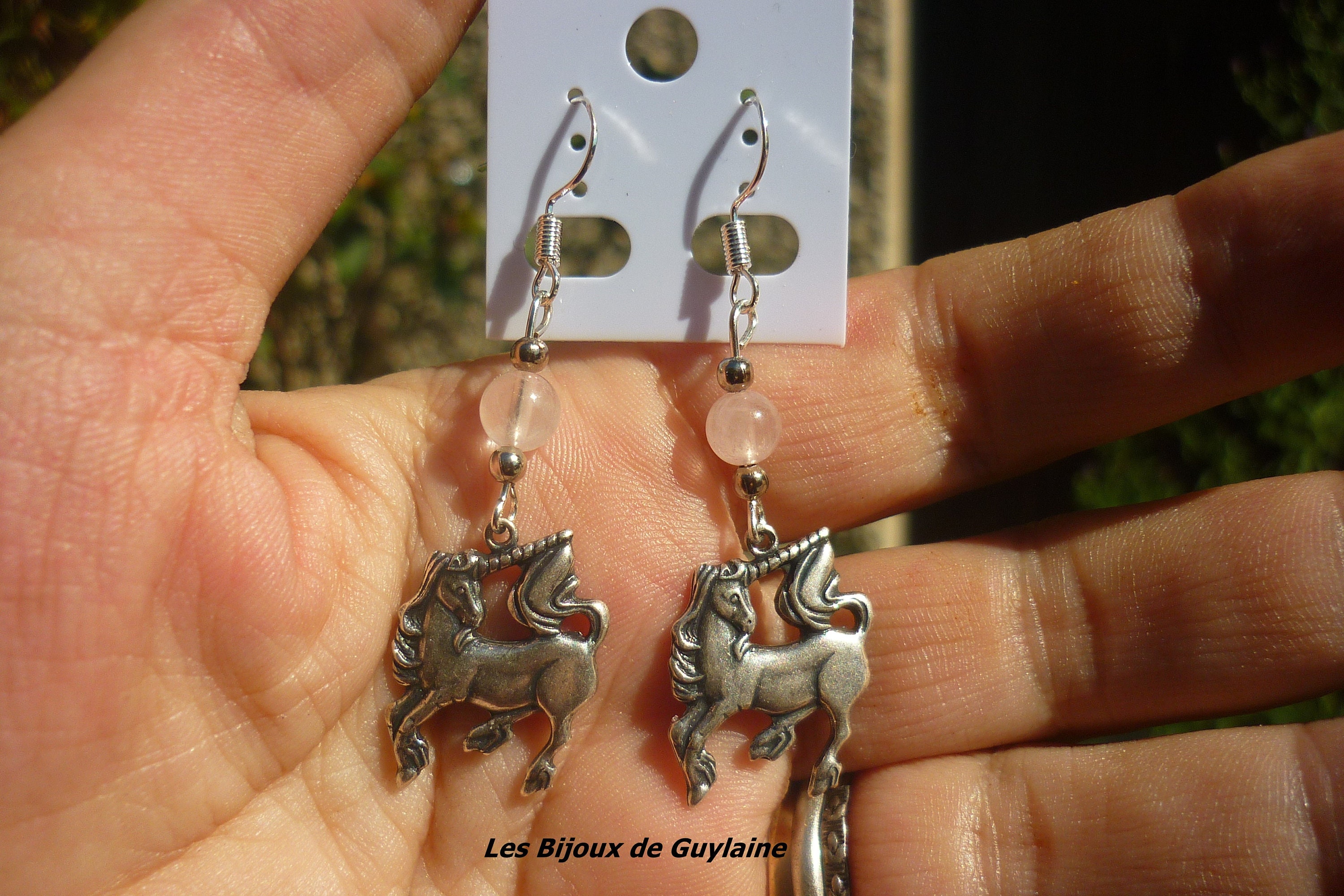 Boucles D'oreilles Licorne - Plaqué Or 14 Carats - CZ - Hypoallergénique - Cadeau Fille, Femme