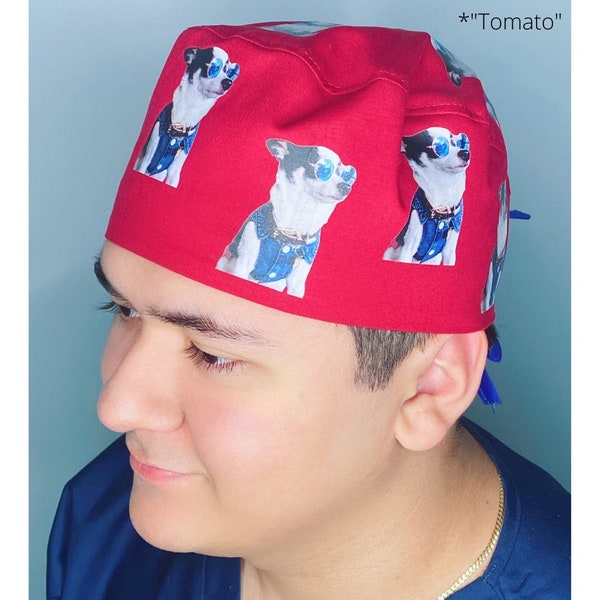 Your Picture Printed ALL OVER on Custom Solid Color Unisex Scrub Cap by UscCreations