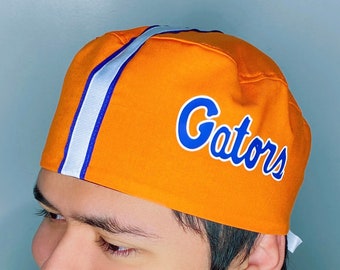 Gainesville Florida School Unisex Helmet Scrub Cap by UscCreations