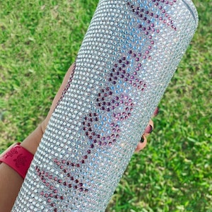 CST Certified Surgical Technologist Glitter Rhinestone 24oz Starbucks Acrylic Tumbler by UscCreations