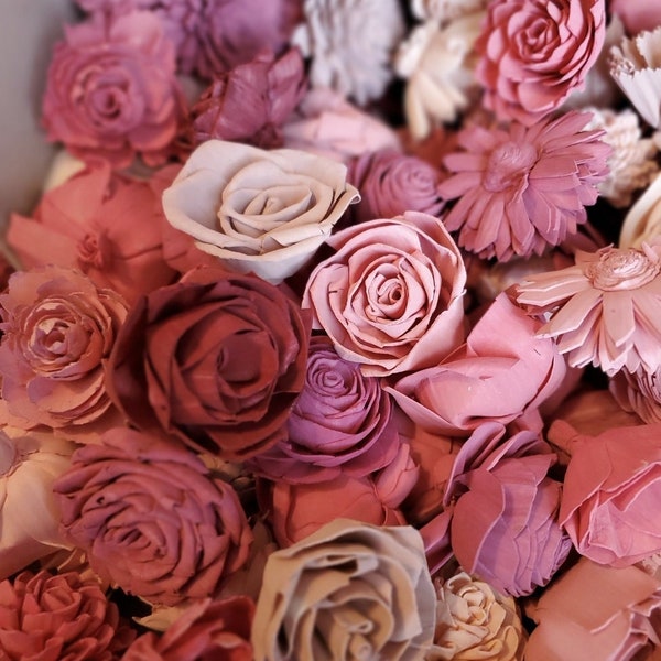 BULK PINK SOLA flowers] pink mixed sola flowers] Bundle pack pink sola flowers] pink sola flowers