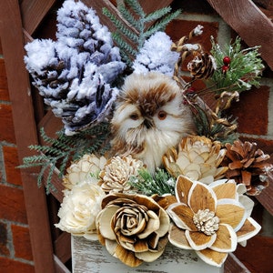 Sola Christmas centerpiece] sola wood flower owl arrangement] Christmas centerpiece] owl wood flower bouquet