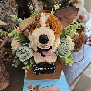 FLOWER DOG] Custom dog bouquet] puppy flower] flower dog custom order] make my dog in flowers