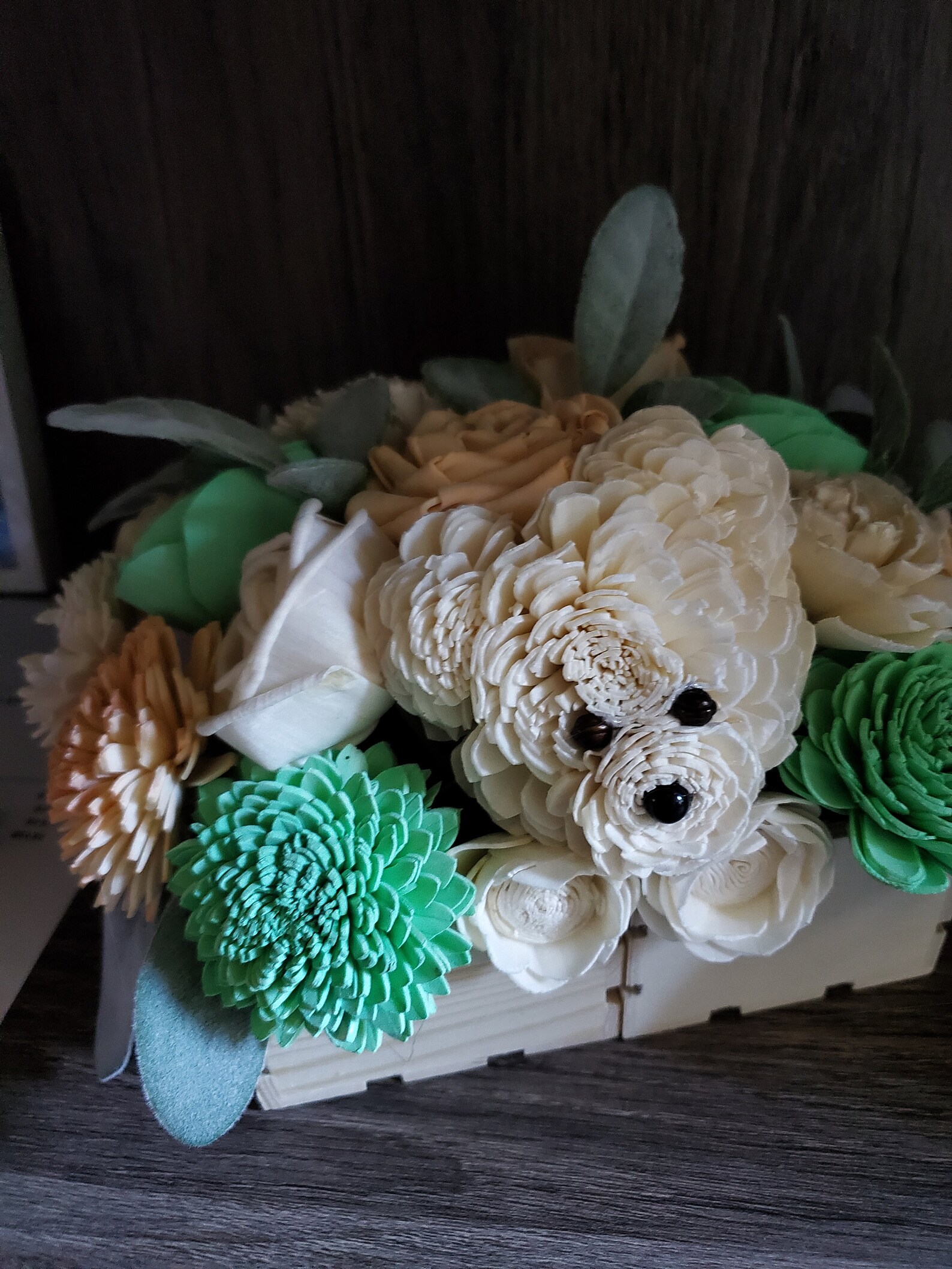 Flower Dog Dog flower arrangement loss of Dog dog birthday Etsy