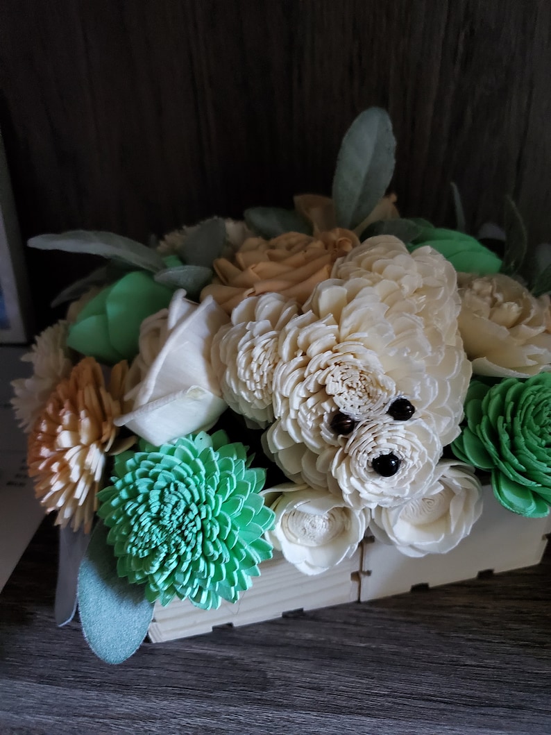 Flower Dog Dog flower arrangement loss of Dog dog birthday Etsy