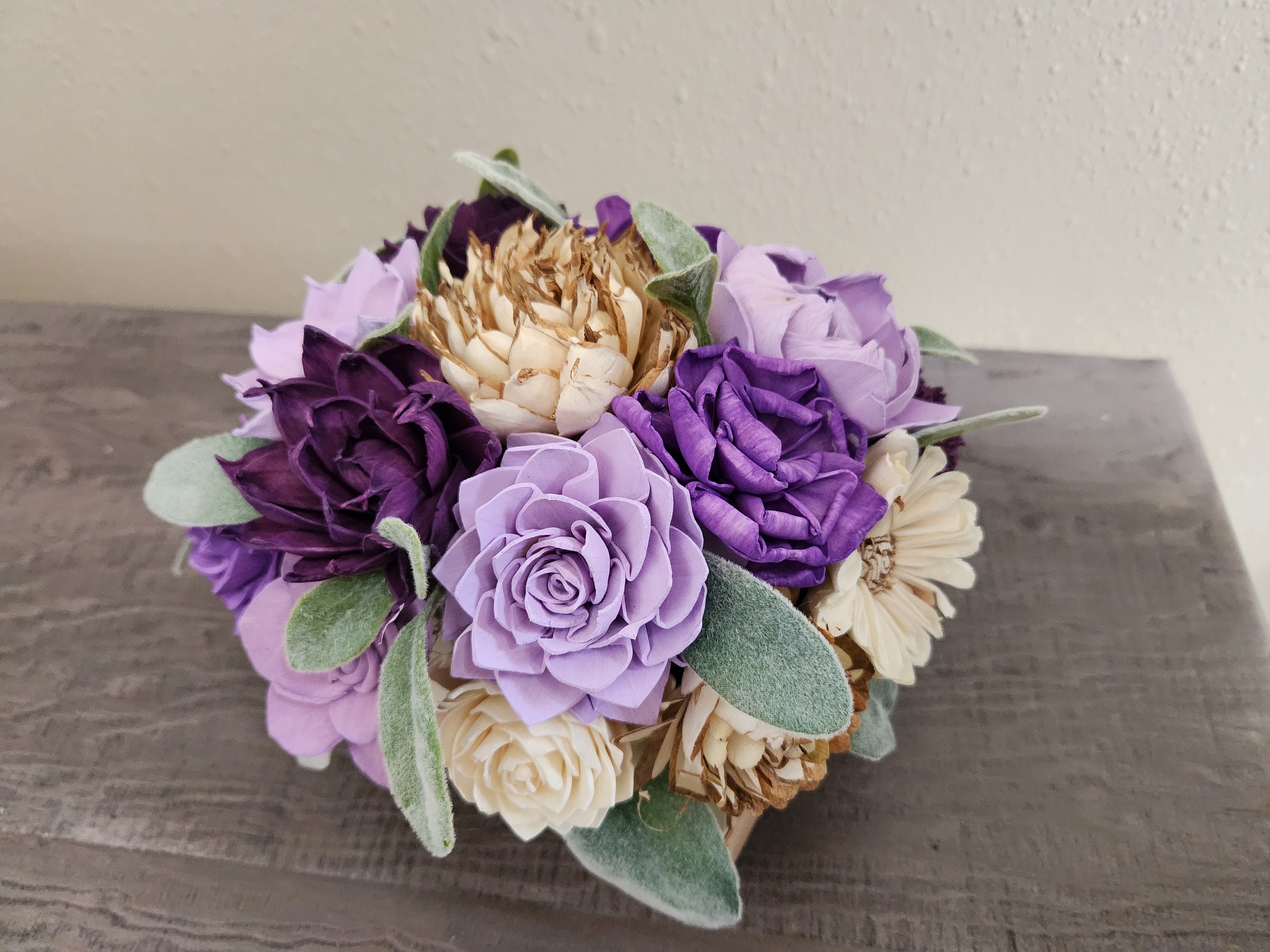 Purple Wood Stain, Wood Stains for Wooden Sola Flowers, Colorful Paint for  Wooden Flower Arrangements, DIY Wedding Flower Arrangements 