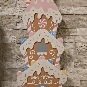 PINK Weihnachten home Dekor] Candyland Weihnachten] Pink Lebkuchen OUTDOOR Dekor] Candyland Weihnachten