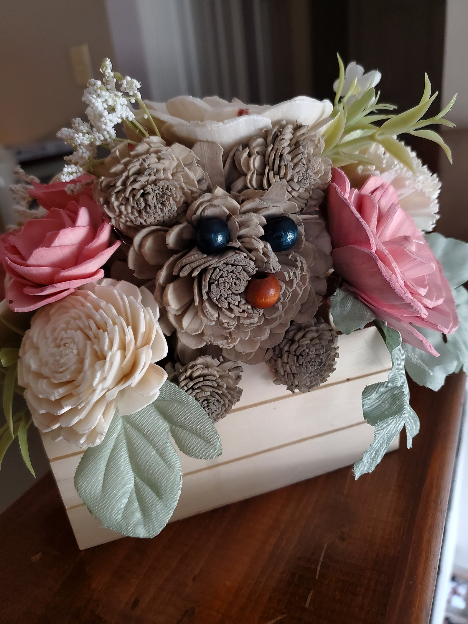 Puppy Flower Bouquet Dog lover birthday gift Loss of pet ...