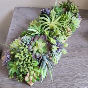 Succulent centerpiece] faux Succulent garden] Succulent arrangement